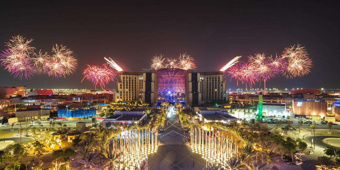 expo 2020 opening ceremony fireworks